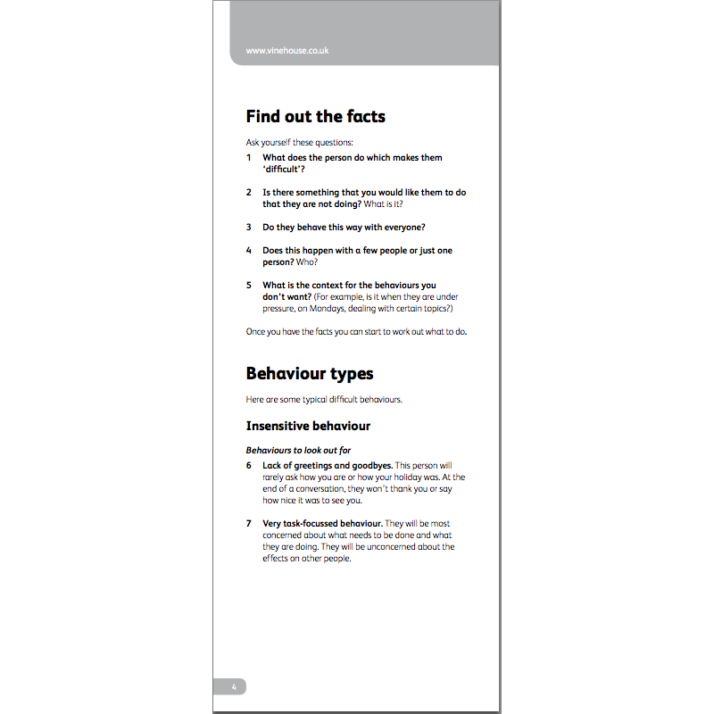 Quick Guide to Dealing With Difficult People 2 Quick Guide to Dealing With Difficult People